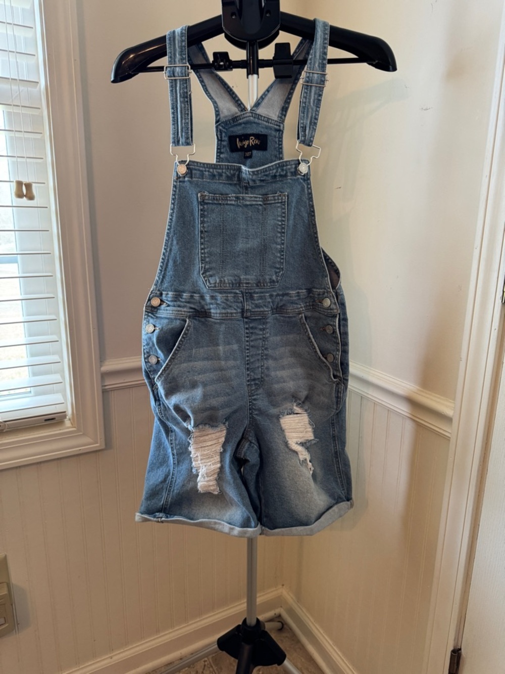 Indigo Rein Light Blue Denim Overalls
